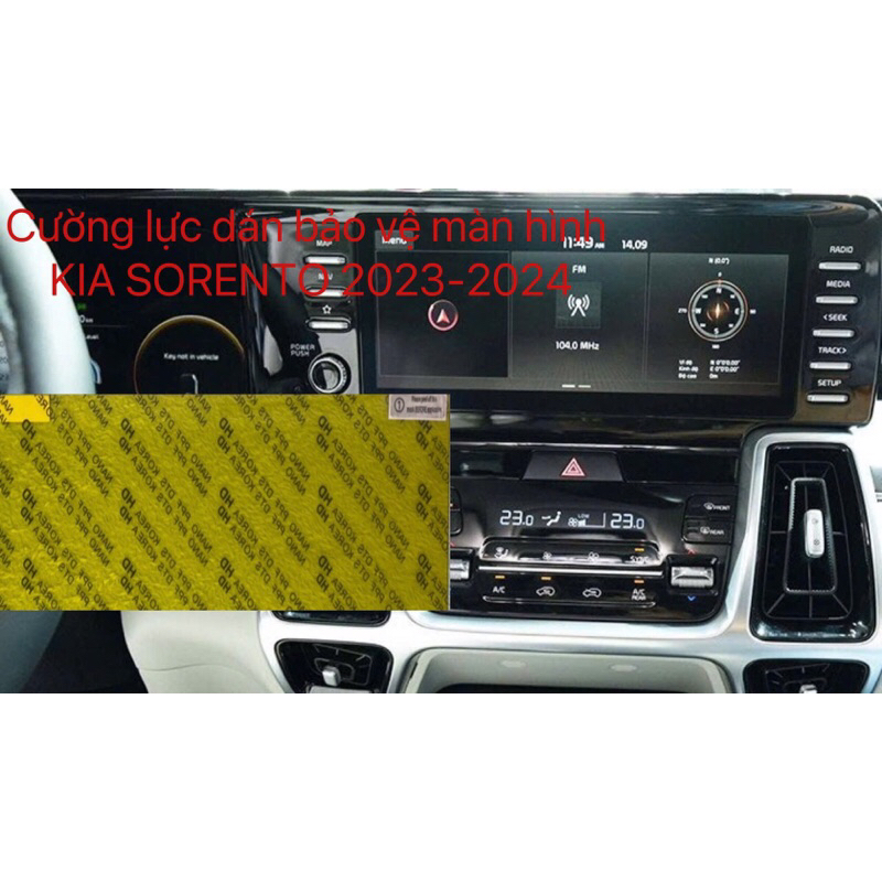 ฟิล์มกันรอยหน้าจอ KIA SORENTO 2023, ฟิล์มกันรอยหน้าจอ KIA SORENTO 2023