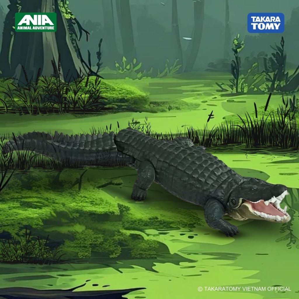 Ania AL-28 Crocodile Float Premium Crocodile Model (ลอยน้ําได้) Fullbox ของแท้ TakaraTomy