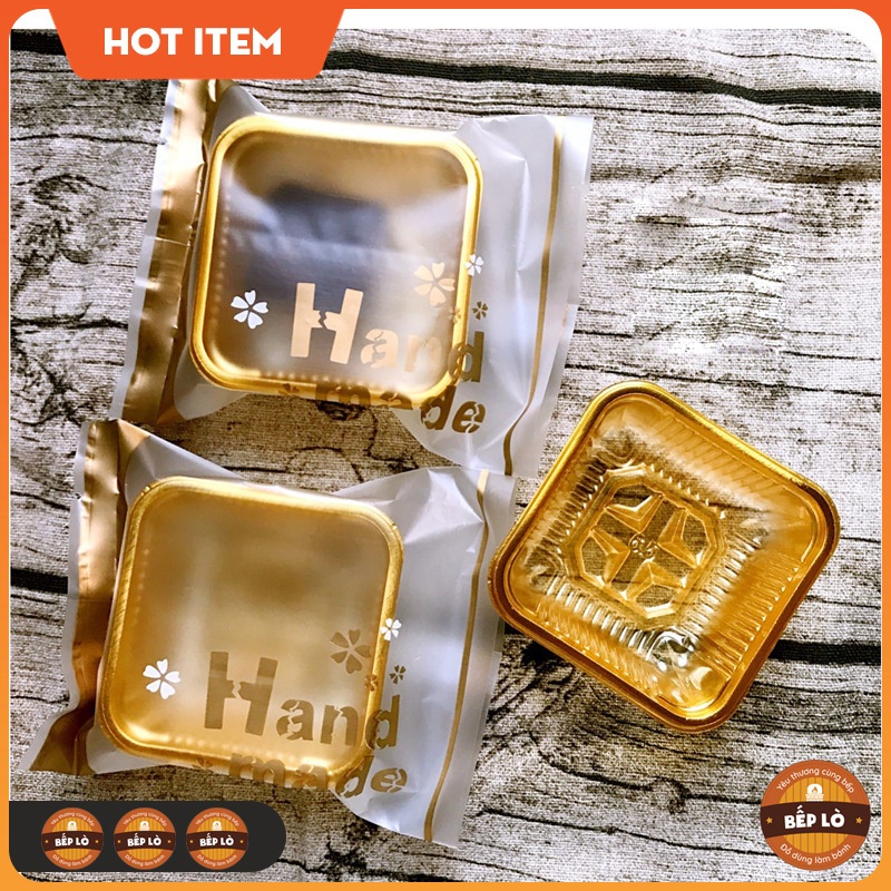 SUPER CUTE สีเหลือง HANDMADE ถุงขนมไหว้พระจันทร์ 150gr 200gr - 1 ชุด 100 ถุง