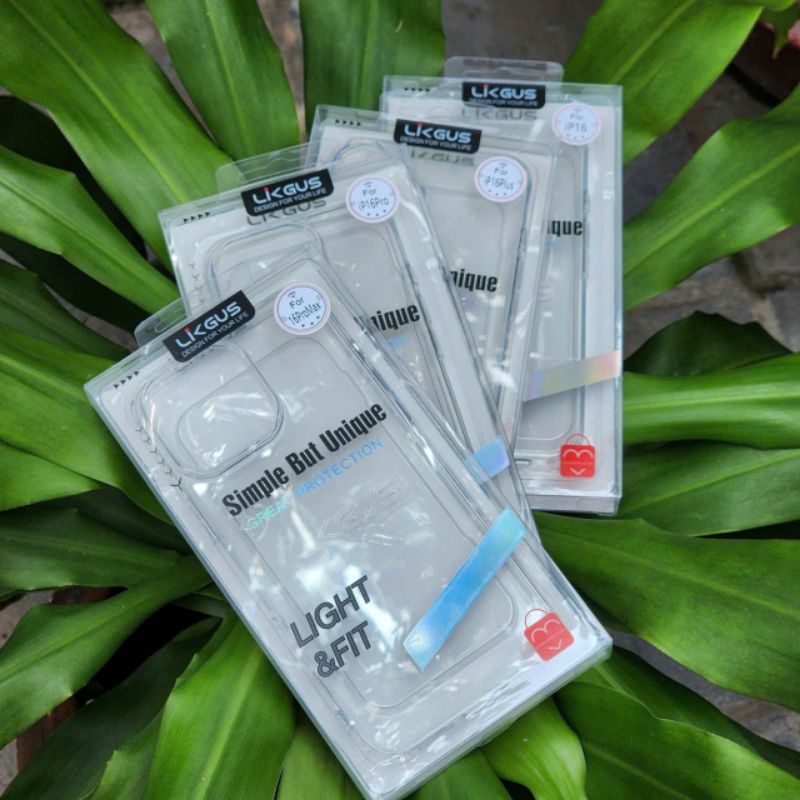เคสใส Likgus สําหรับ iphone 16 pro max,16 pro,16 plus,16