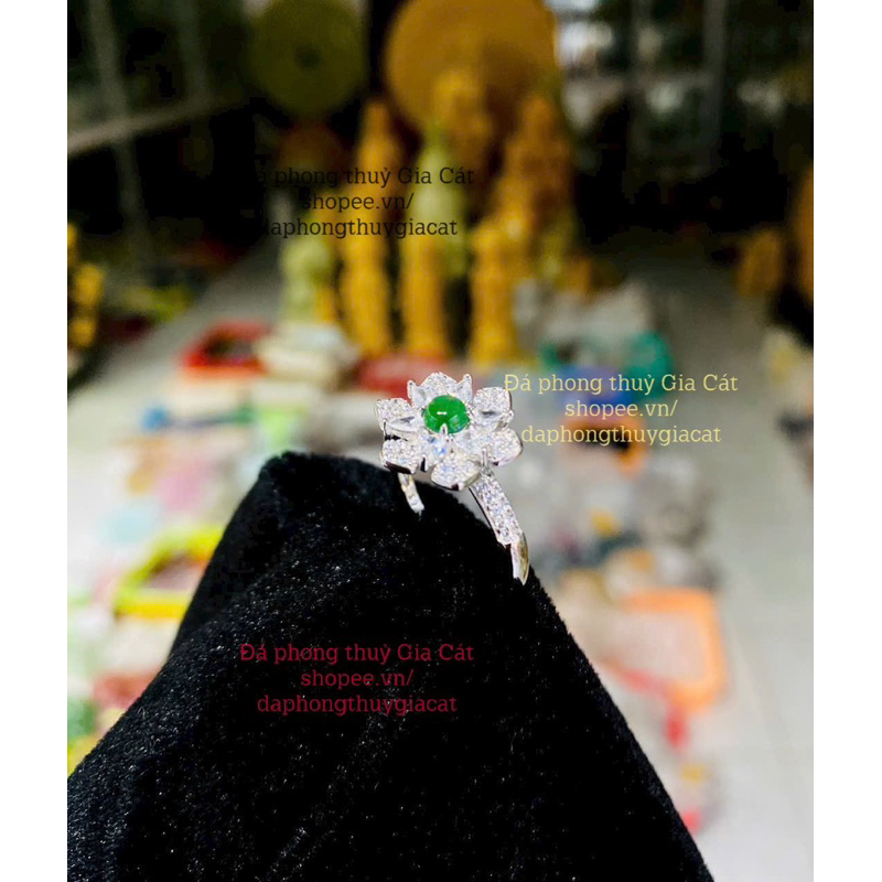 แหวน Bac S925 พร้อมเฮเซลนัท 5A svip