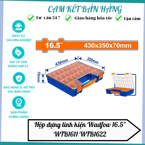 กล่องชิ้นส่วน Wadfow 16.5 นิ้ว WTB1611 WTB1622 ทําจากพลาสติก PP