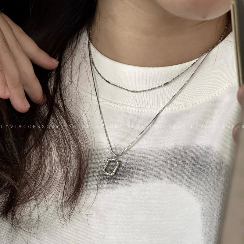 [LYVI ACCESSORY] สร้อยคอจี้คู่ HCN