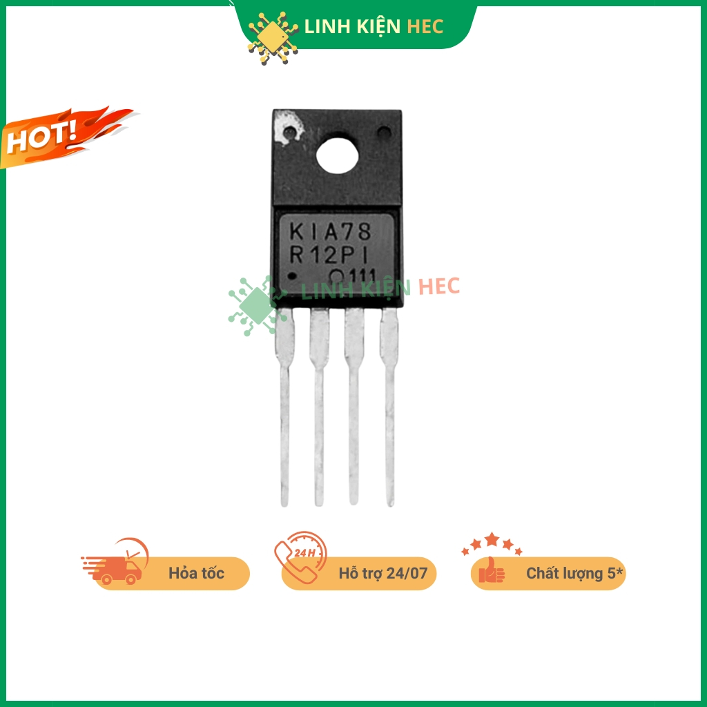 KIA78R12 KIA78R12PI TO-220F-4 อะไหล่แท้ hec