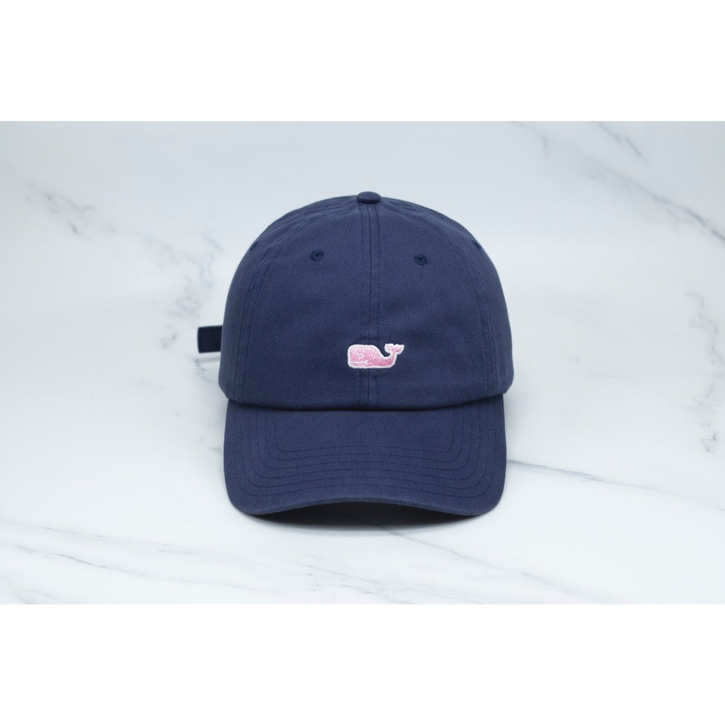 Vineyard Vines Ballcap. ฟอร์มนุ่ม โลโก้ปลาวาฬสีชมพู