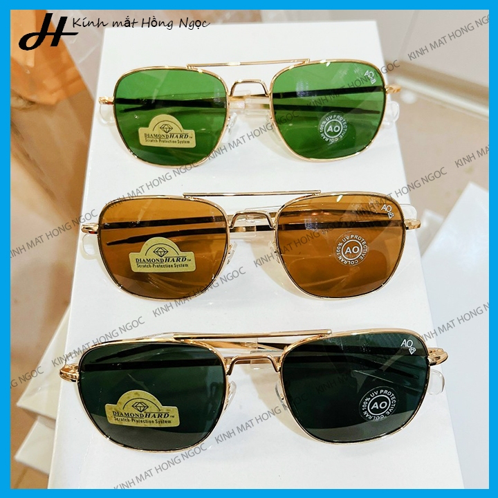 แว่นกันแดดผู้ชาย AO-USA FullBox กระจกนิรภัย แว่นกันแดดผู้ชายป้องกันรังสียูวี