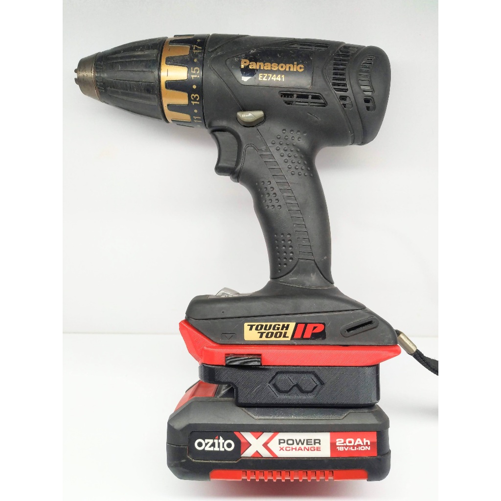 (IN3DSHOP) อะแดปเตอร์แบตเตอรี่ OZITO X 18v สําหรับ Panasonic National 14 18v