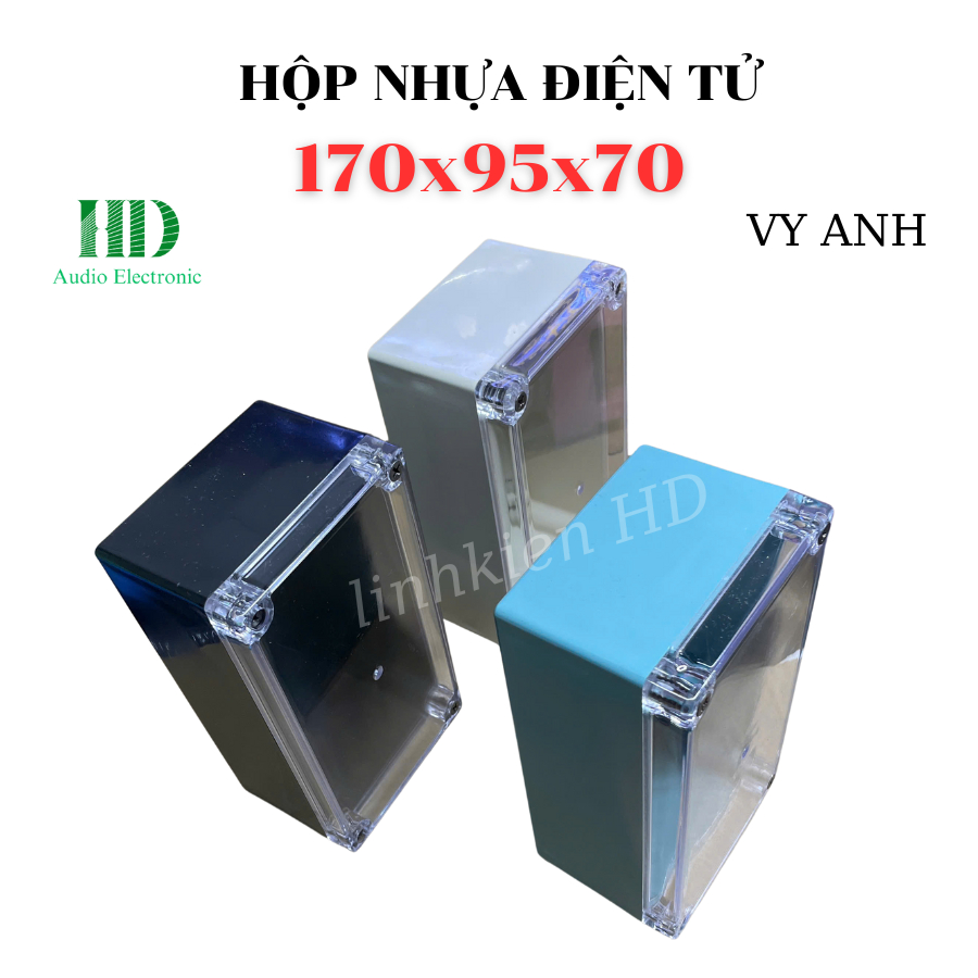 กล่องพลาสติกอิเล็กทรอนิกส์ 170x95x70 มม. กล่อง VY ANH - Linhkien HD