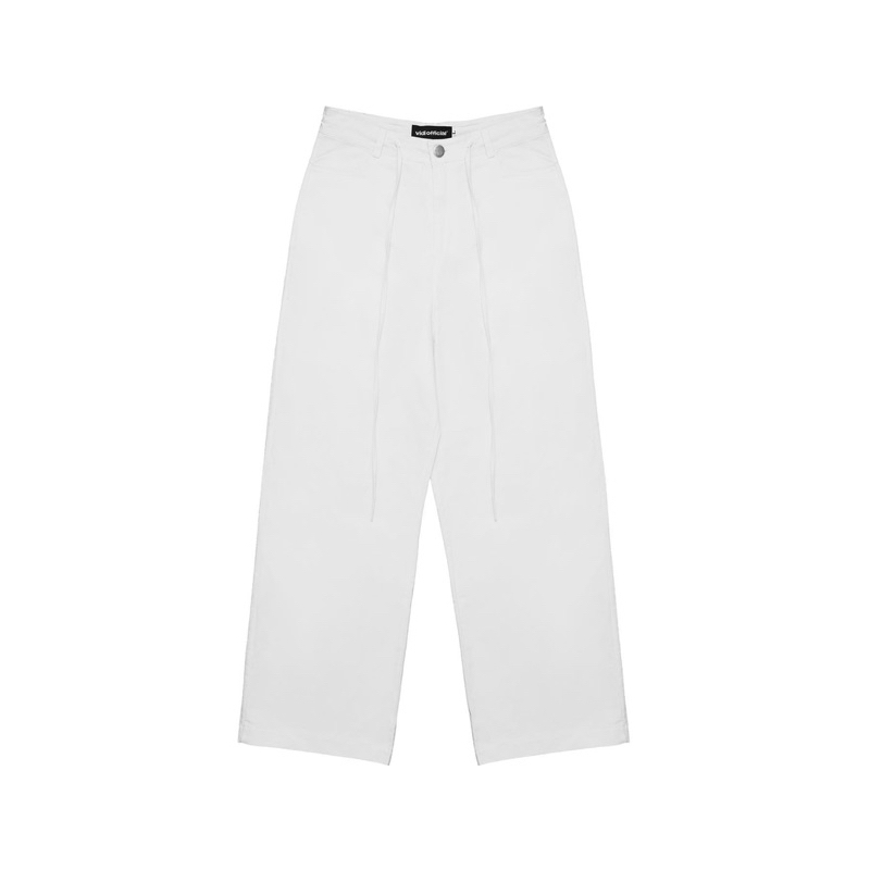 DIOT WIDE PANT " WIDE-LET WHITE KAKI PANTS"