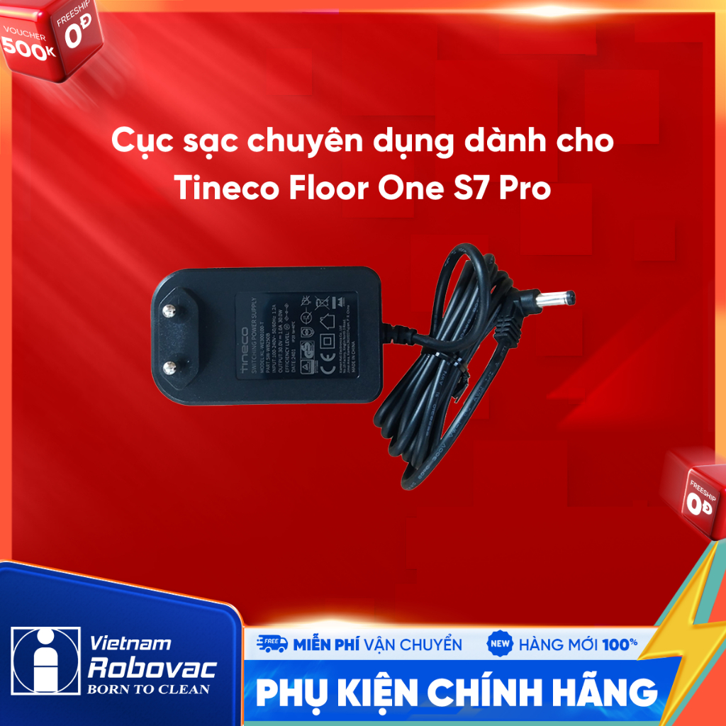 เครื่องชาร์จเฉพาะสําหรับเครื่องดูดฝุ่นแบบตั้งพื้น Tineco Floor One S7 Pro _ สินค้าของแท้