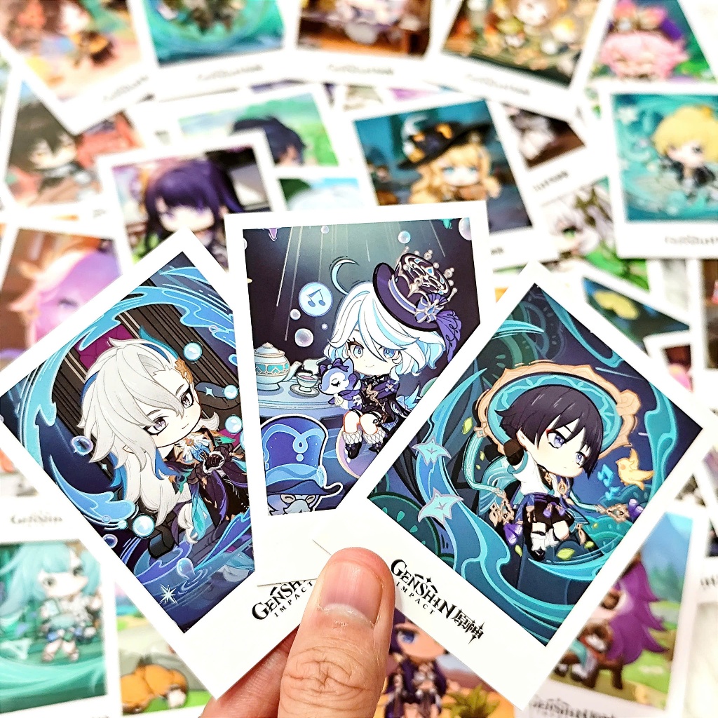 ชุดการ์ด Lomo 40 ใบ Genshin Impact 7.6x5.7cm Wanderer Furina (ภาพอัพเดทต่อเนื่อง)