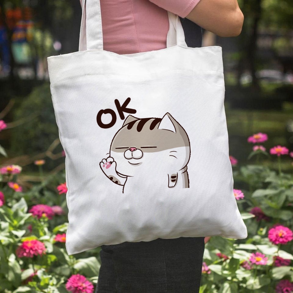 Tone bag - กระเป๋าผ้าแคนวาส AMI CAT ลายผ้าสวยทั้งหมด