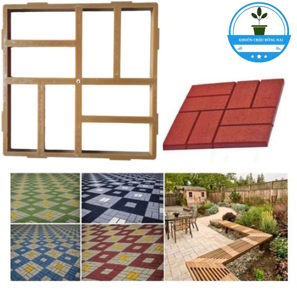 แม่พิมพ์กระเบื้องสําหรับตกแต่งทางเดินในสวน 33 x 33 x 3.5 ซม