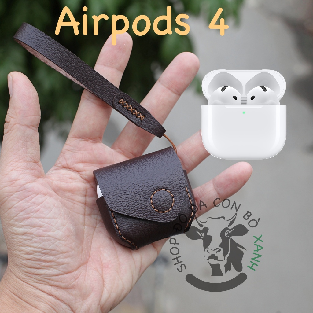 เคสหนังแท้แฮนด์เมดสําหรับ airpod 4 Apple Airpods 4, AP4, airpods4/4