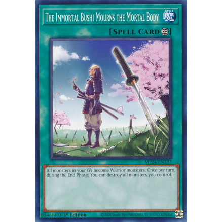 YMS - [การ์ด Yugioh] - [TCG-UK] - MP24-EN397 - The Immortal Bushi Mourns the Mortal Body - รุ่นที่ 1