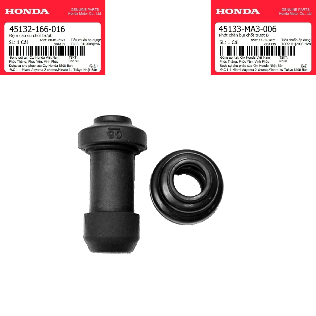ซีลน้ํามัน Damper Dust Cover ซีลยาง, Honda ด้านหน้าและด้านหลังเบรค General Slide Pin Rubber Seal (45