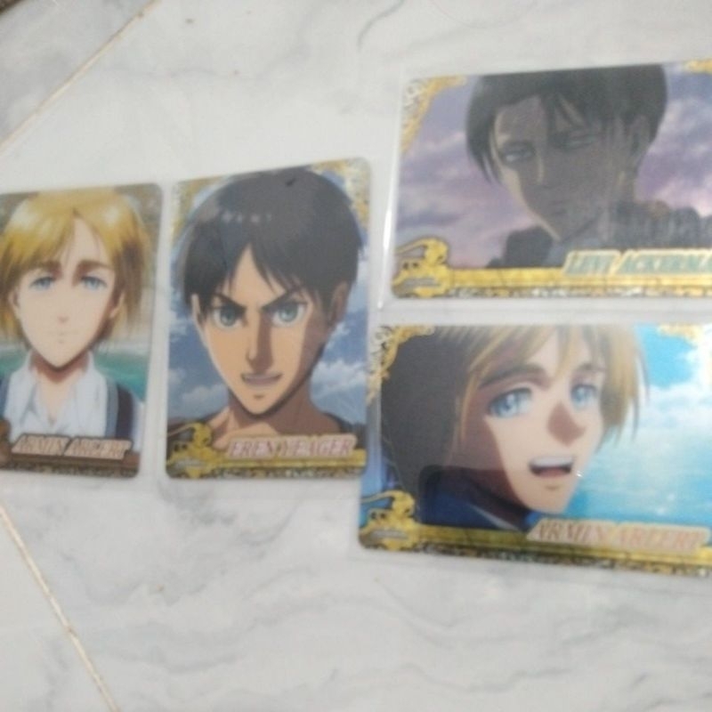 บัตรสินค้า ผ้าฝ้าย fuwa rare Attack on titan | อ๊อต