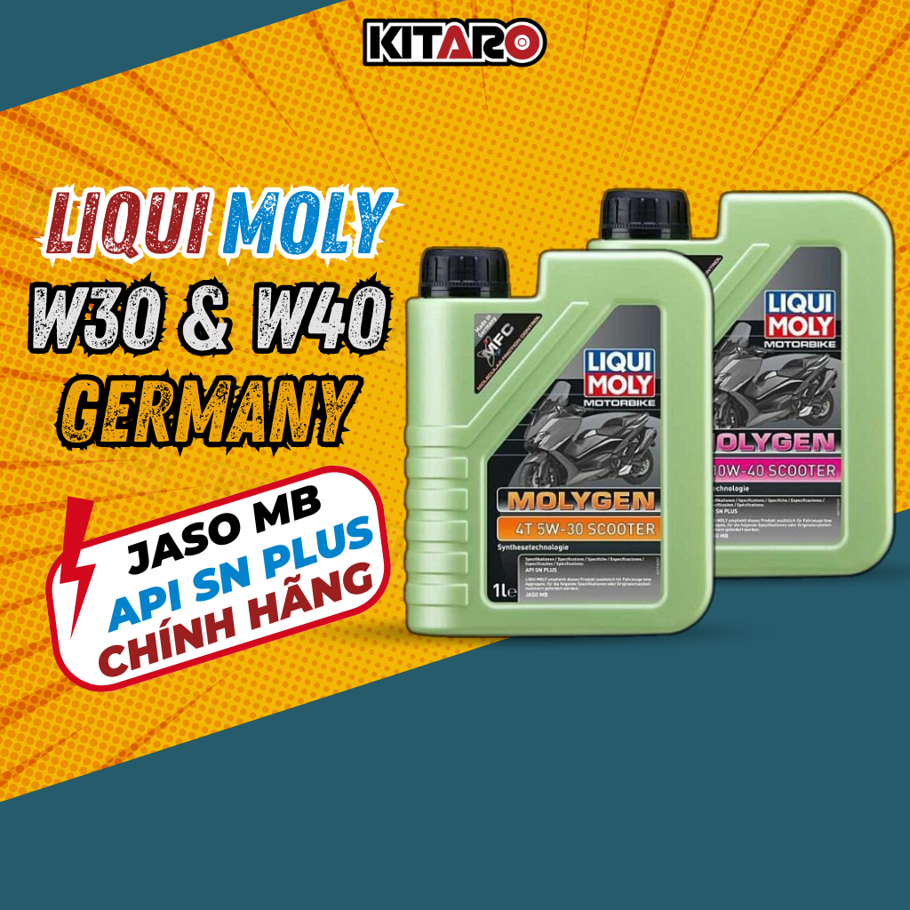 Liqui Moly 5W30, 10W40 น้ํามันสกู๊ตเตอร์ - น้ํามัน Liqui Molygen สังเคราะห์