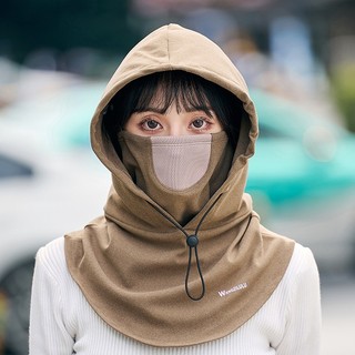 M77 Mũ Nam Nữ Trùm Đầu Kèm khẩu Trang Giữ Ấm Mùa Đông Rất Phong Cách, Nón Che Nắng Chống UV