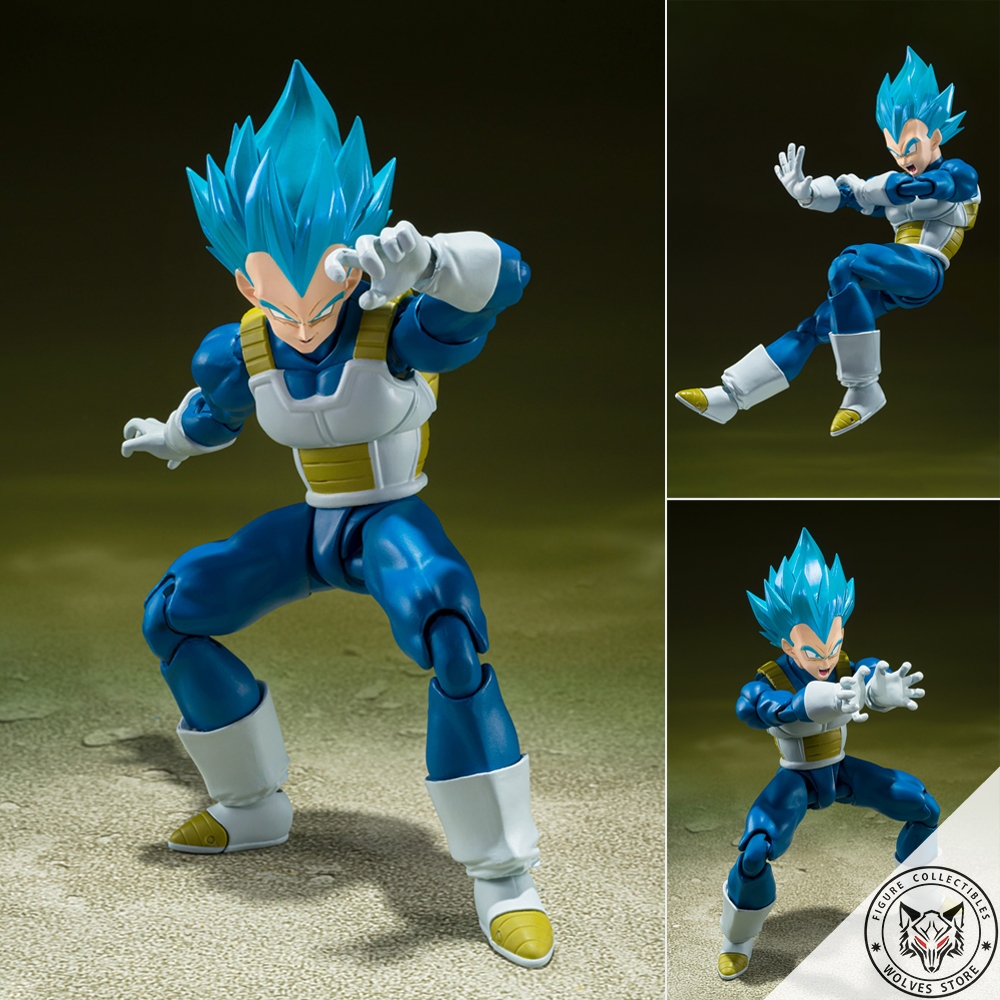 ของแท้รุ่น SHF Dragon Ball: SHF vegeta God Blue (vegeta unwavering saiyan pride)