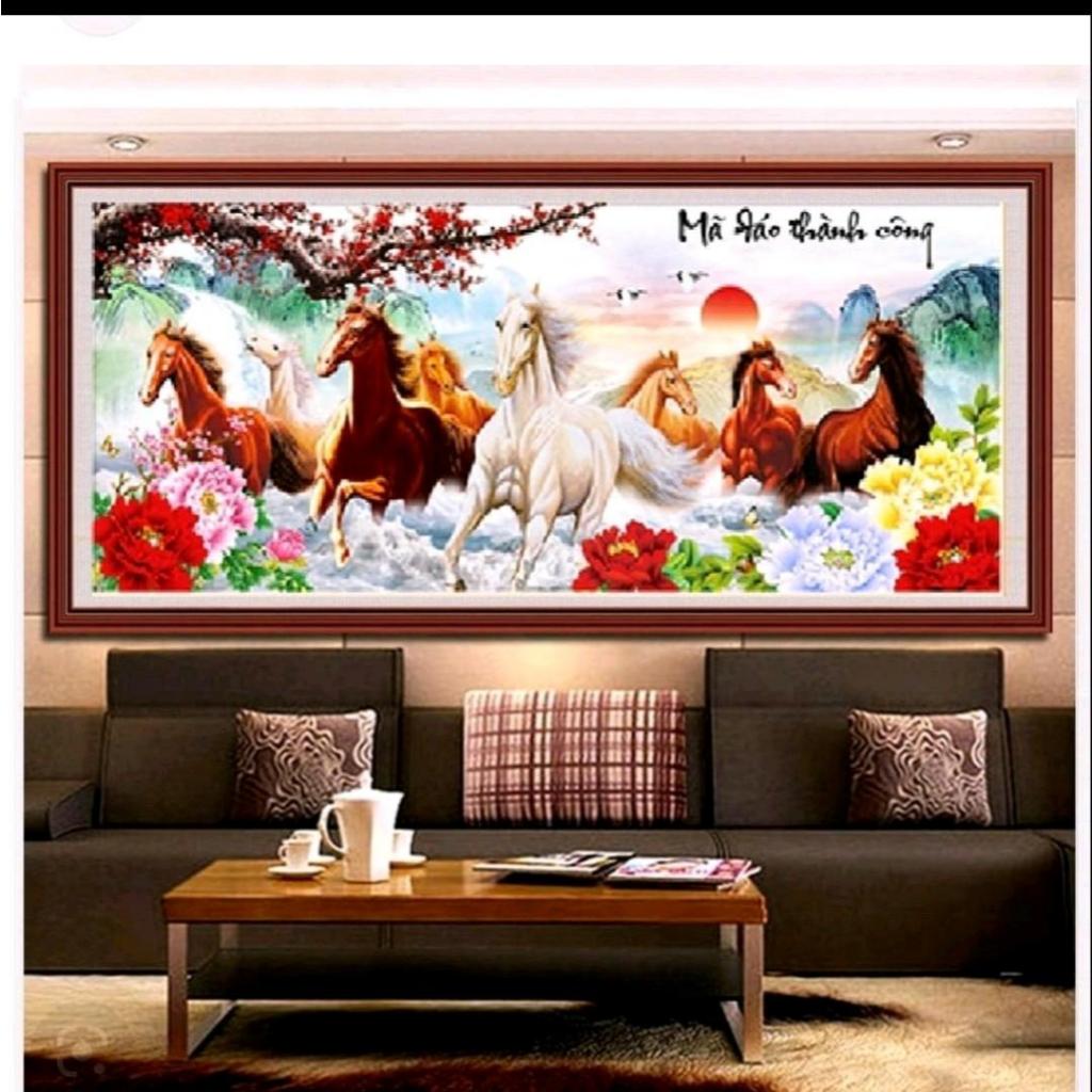 ภาพวาดปักครอสติช Ma Dao Thanh Cong MN0016-150x68cm