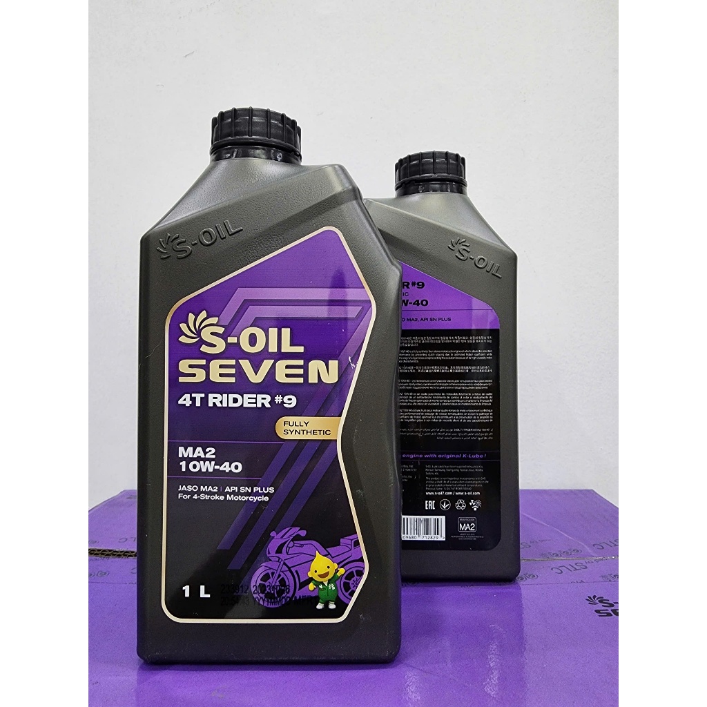 S-OIL 7 4T RIDER 9 SN PLUS 10W40 (1L) - FULLY SYNTHETICS