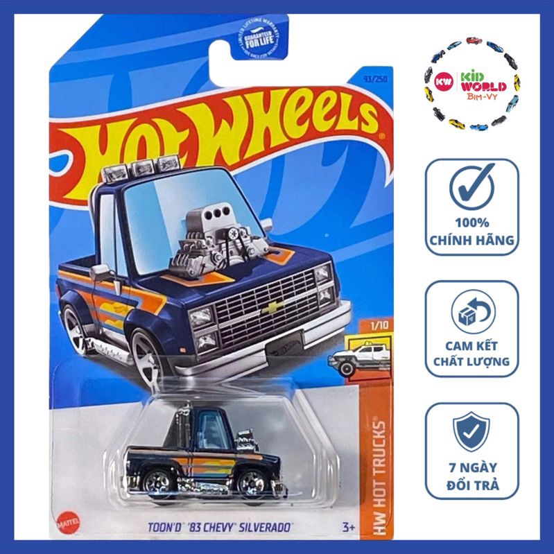 Hot Wheels basic Toond 83 Chevy Silverado HKK57 รถกระบะ