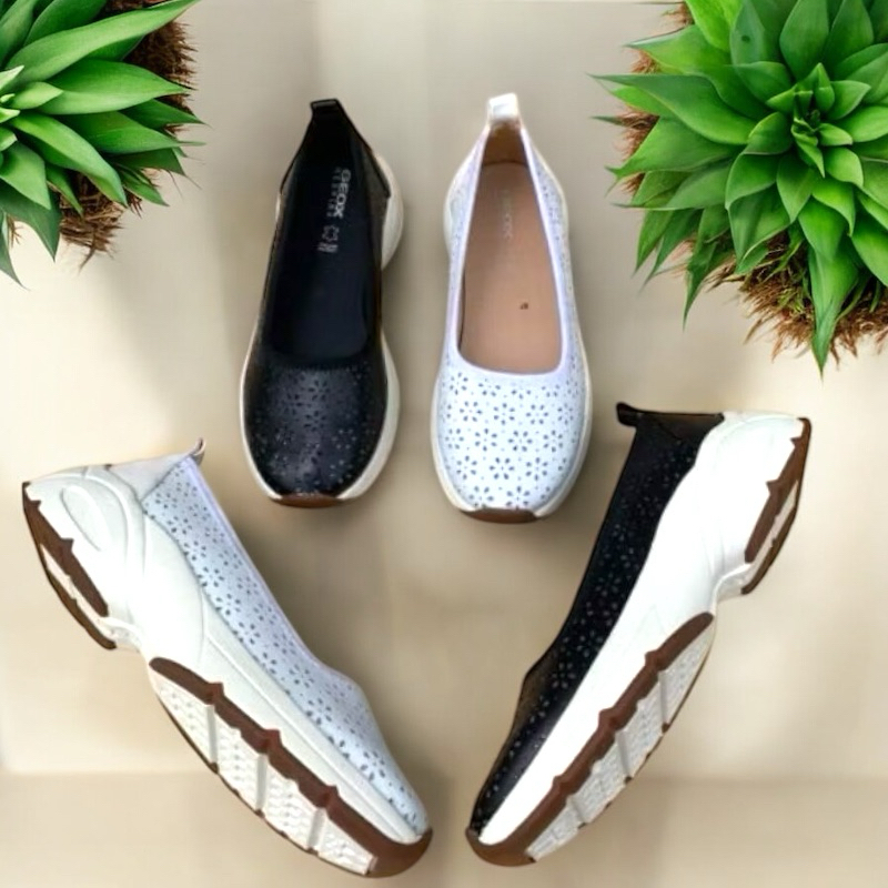 Geox เลเซอร์คัท สลิปออน