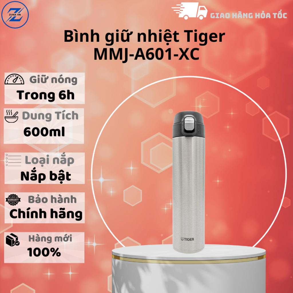 กระติกน้ําร้อน Tiger MMJ-A601-XC - 12 เดือน