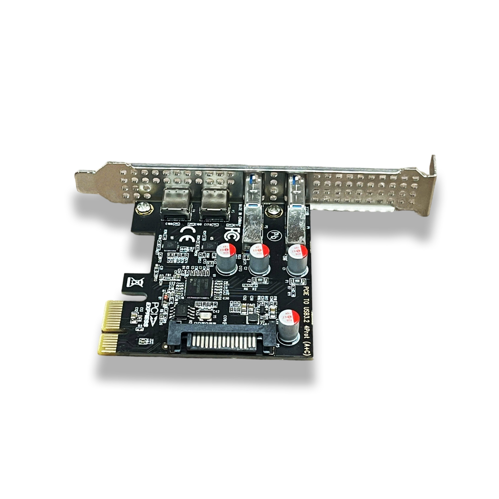 PCIe เป็น 2 USB3.0 + การ์ดแปลง Type-C EZHOU 2 ใบ