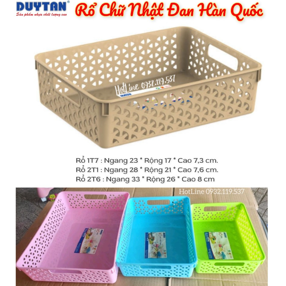 Nhuaduytan.store duy Tan ตะกร้าสี่เหลี่ยม 1T7 - 2T1 - 2T6