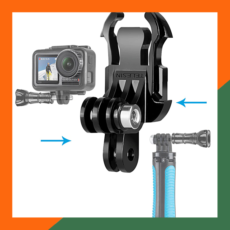 Double J Mount สําหรับ Gopro, Osmo action, Eken...