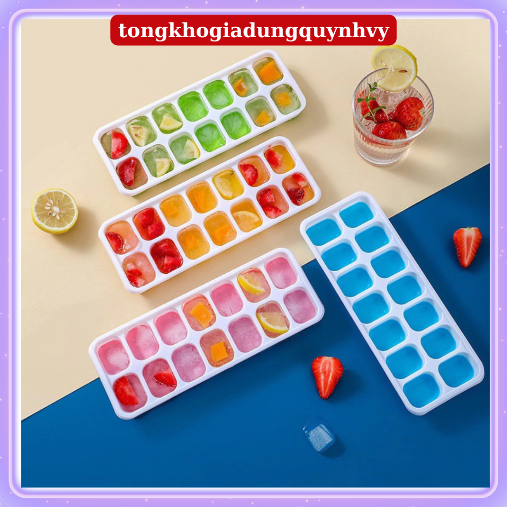 14-CELL SILICON ICE TRAY, ICE TRAY, ICE TRAY, SILICON BOTTOM สําหรับใช้งานง่าย ICE