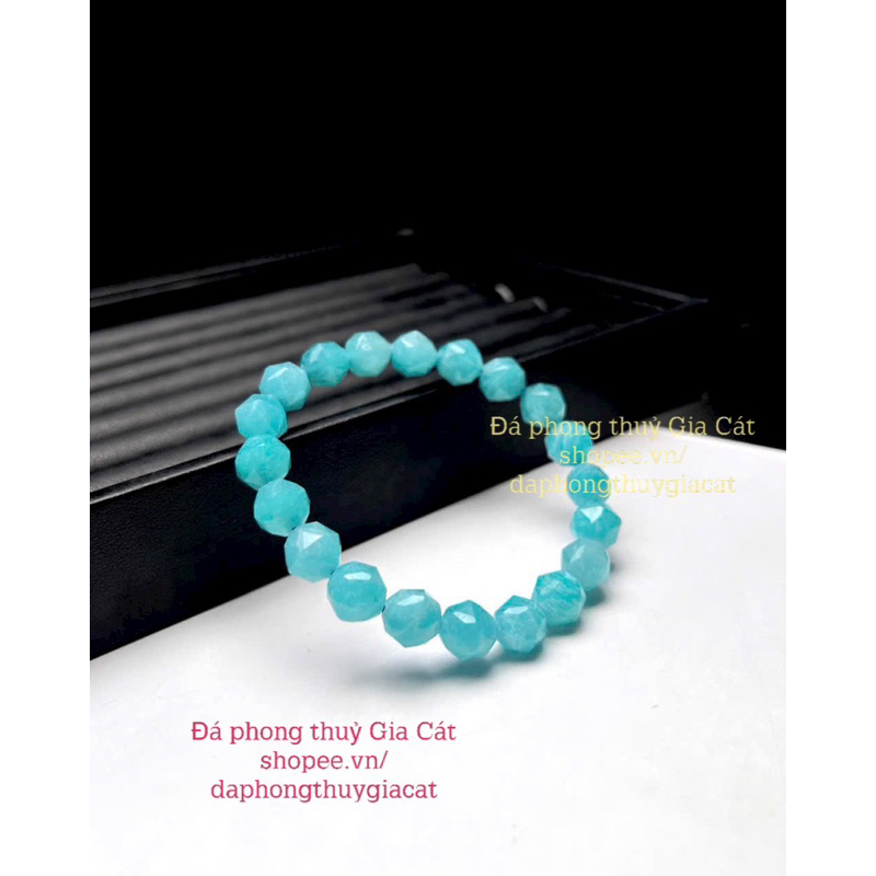 สวยสุดๆ Amazone nite Blue กําไลข้อมือเพชรคัท ขนาด 9mm มาพร้อมกล่อง