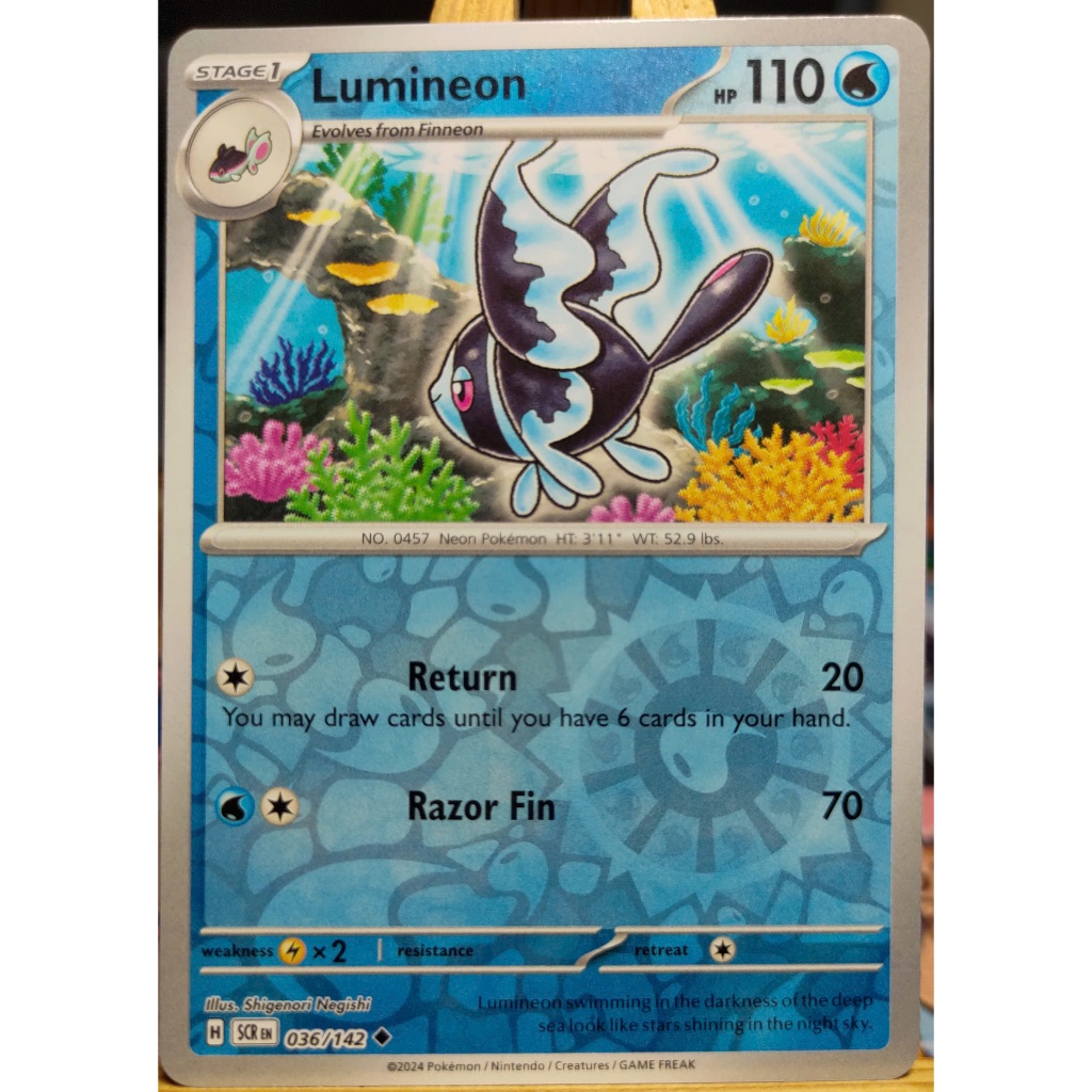 [KW2 Pokemon] [EN] Lumineon Card - 036/142 - Uncommon Reverse Holo - SCREEN