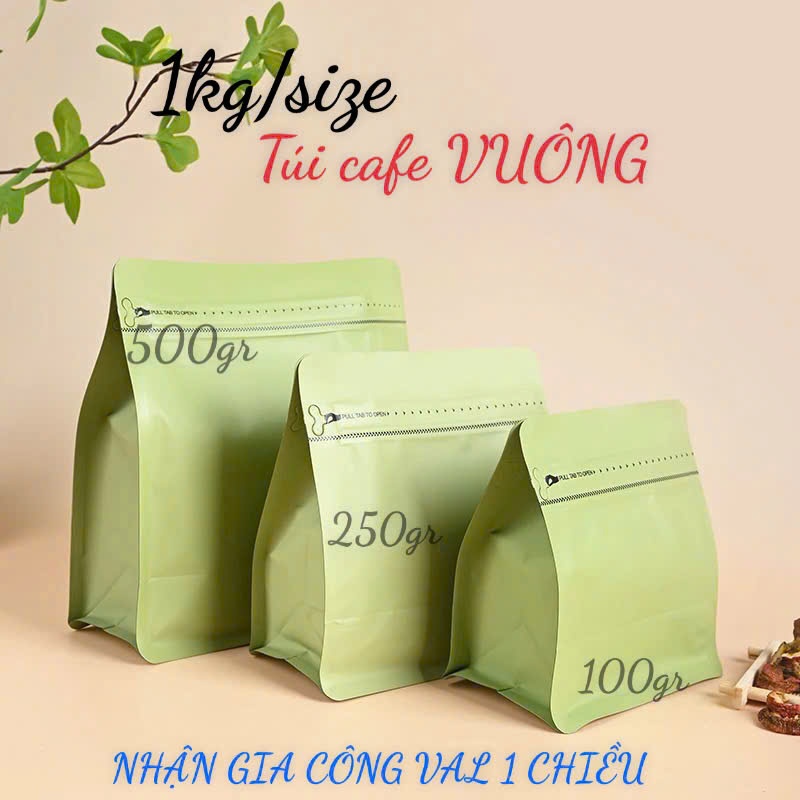 - BLUE HORIZONTAL SIZE CAFE BAG (ขนาด 100GR, 250GR และ 500GR]