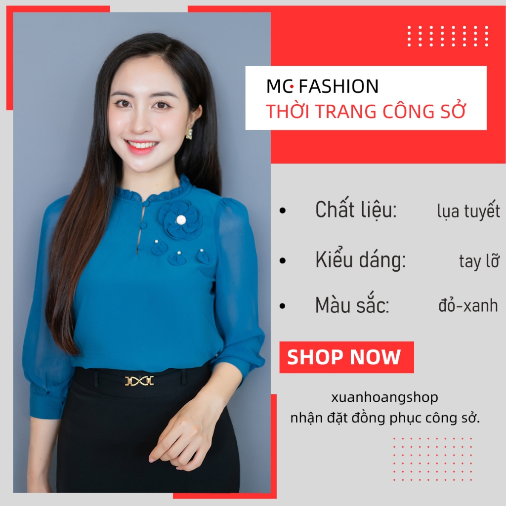 เสื้อเชิ้ตผู้หญิง Mc Fashion Vietnam Office ของแท้ ta1421