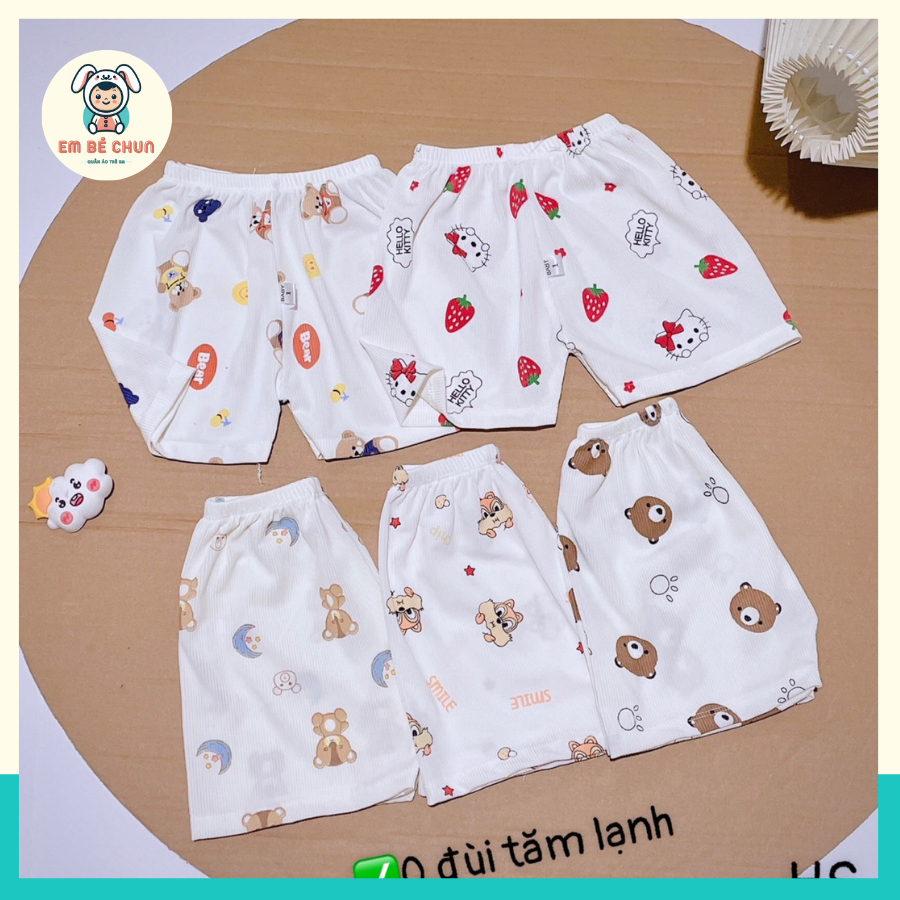กางเกงขาสั้นสําหรับเด็กทารกตั้งแต่ 6-16 Kg ผ้าคอตตอนเย็นลายน่ารัก BABY CHUN - EBC32A
