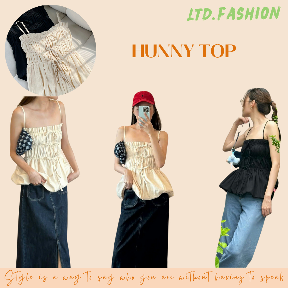 เสื้อท่อชุนช์พร้อมมัดย้อม - LTD.FASHION - HUNNY TOP