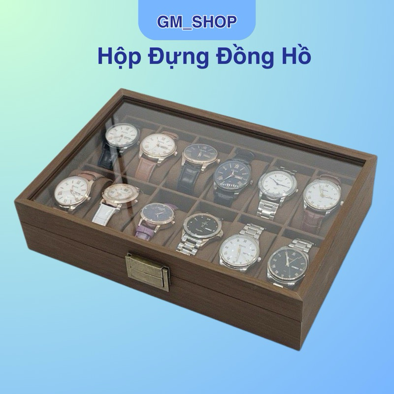 กล่องนาฬิกา 12 ช่อง ทําจากไม้ MDF คุณภาพสูง W149-FG