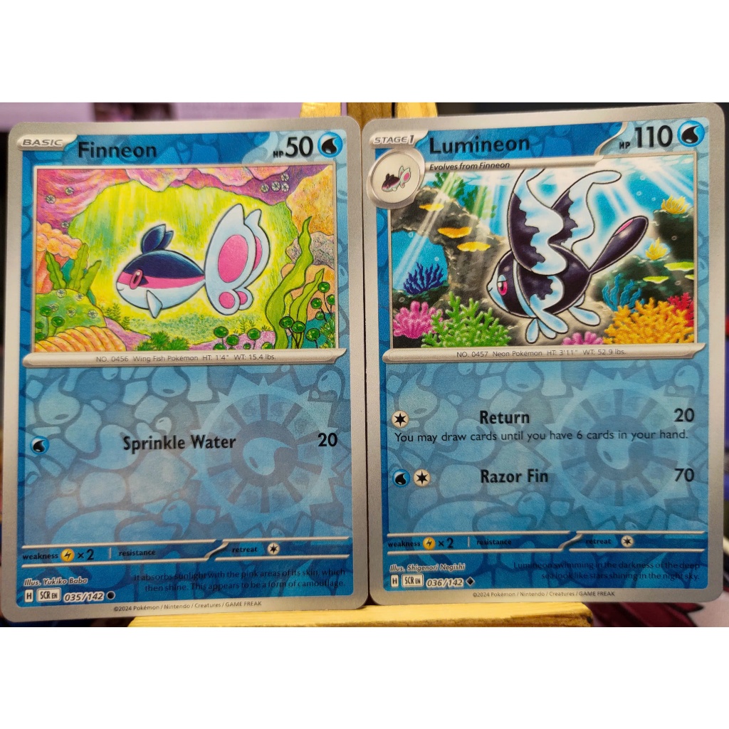 [KW2 Pokemon] [EN] Lumineon Card Combo 036/142 Finneon 035/142 - SCREEN