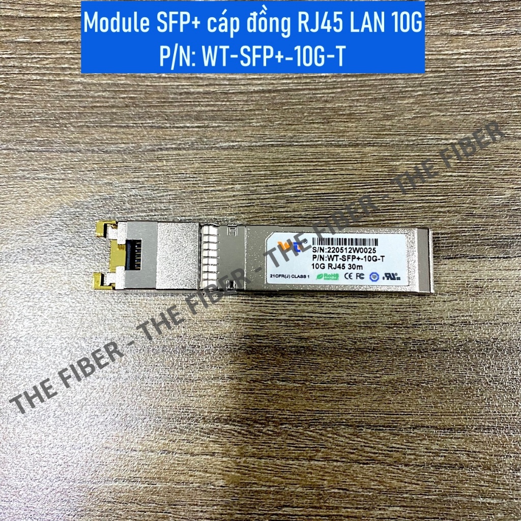 โมดูล SFP+ สายทองแดง RJ45 LAN 10G - WT-SFP+-10G-T