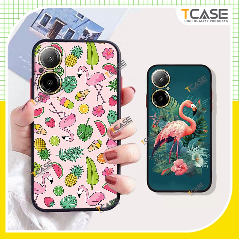 เคส Realme C67, Realme C67 5G พิมพ์ลายฟลามิงโก้ - Tcase