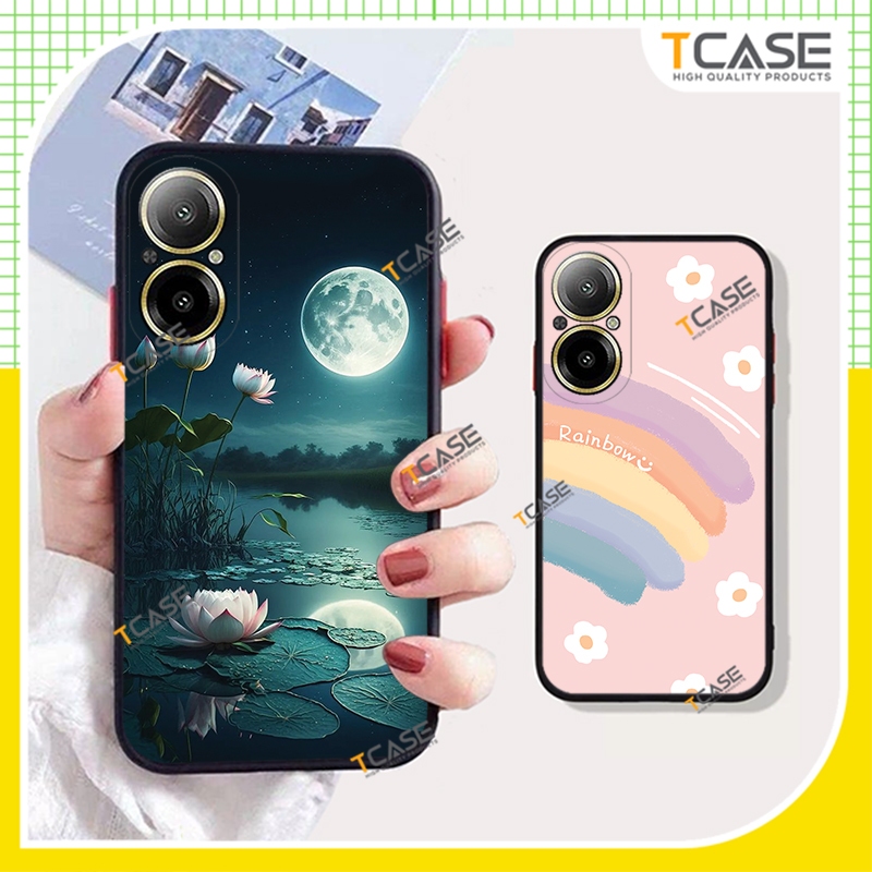 เคส Realme C67, Realme C67 5G พิมพ์ลายดอกบัว - Tcase