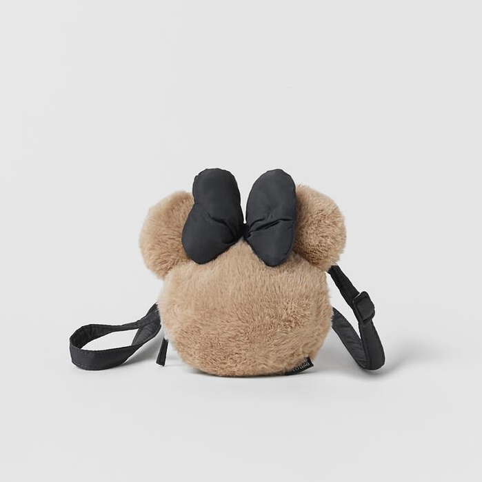 กระเป๋าสะพายข้าง Furry Mickey Mouse ขนาด 9x11x9cm