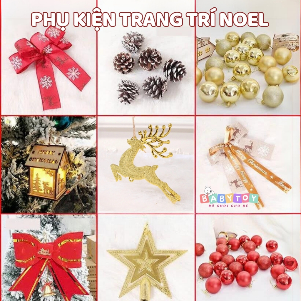 ชุดอุปกรณ์ตกแต่งต้นคริสต์มาสมีหลายรุ่น บาท83