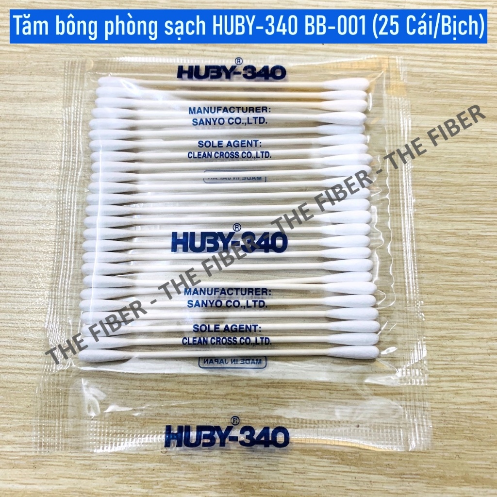 HUBY-340 BB-001 สําลีคลีนรูม (25 ชิ้น/ถุง)