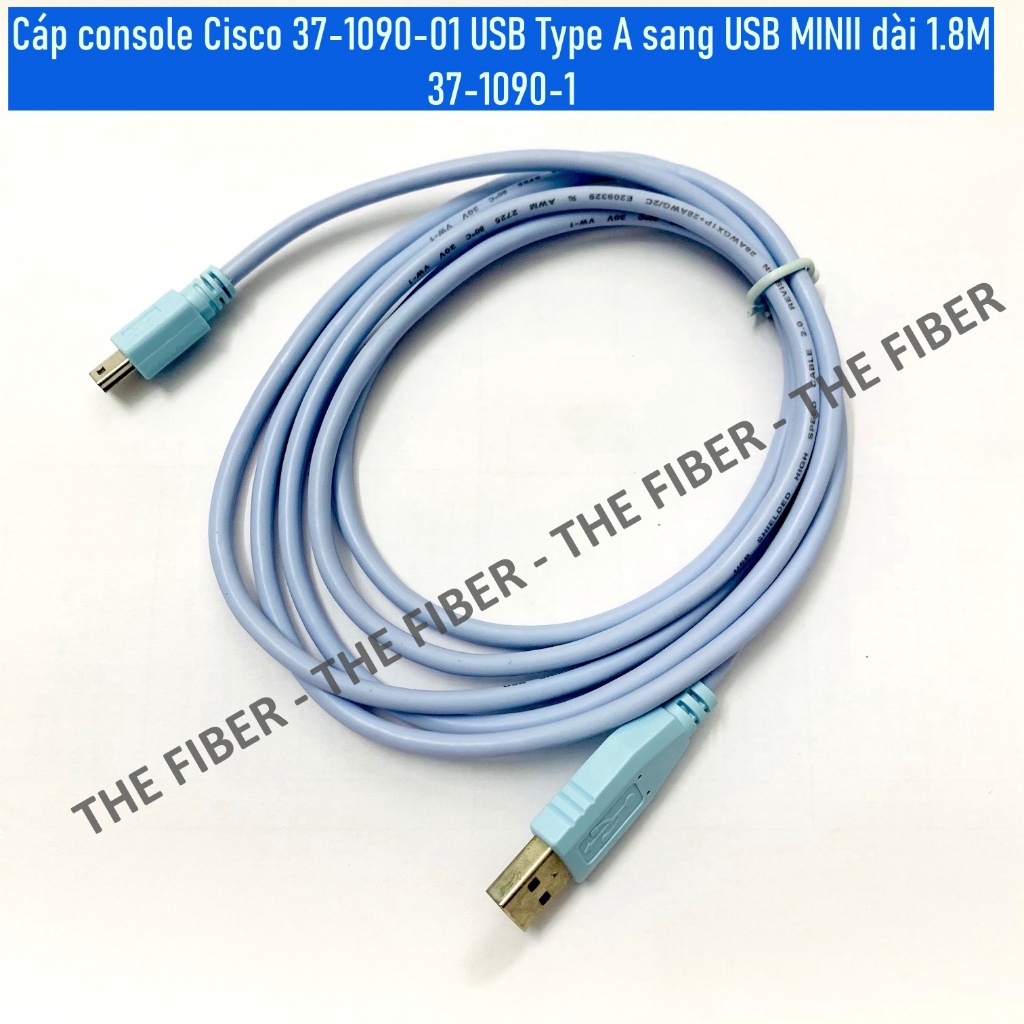 Cisco 37-1090-01 สายคอนโซล USB Type A to USB type B 1.8M (6FT) ยาว