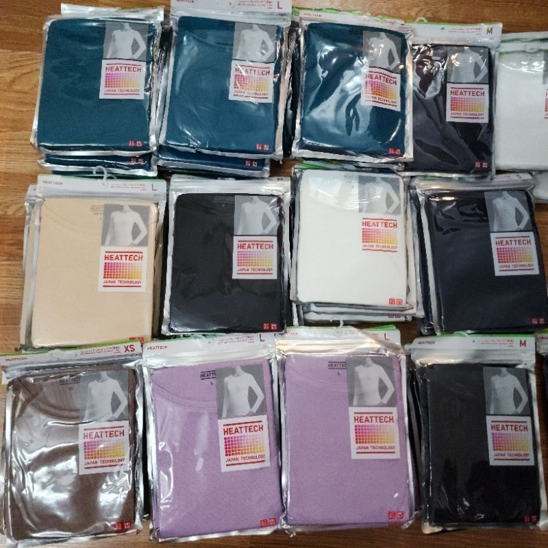 เสื้อยืดผ้าถักผู้หญิง Uniqlo (เสื้อระบายความร้อน Heattech) - Domestic Japan