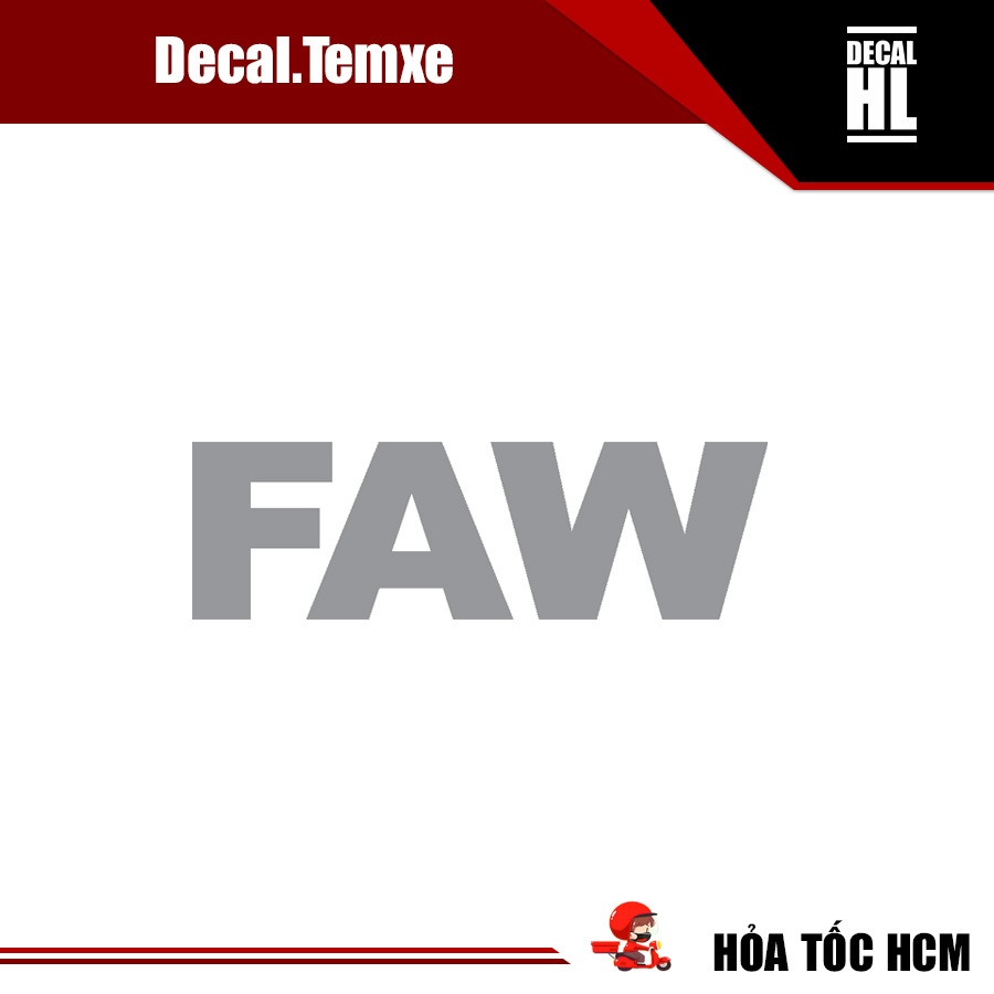 สติกเกอร์ Faw สําหรับรถบรรทุก สติ๊กเกอร์หัวรถบรรทุก Faw
